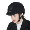 Kask Eclipse Plain Velvet - EQUESTRO - black/black
